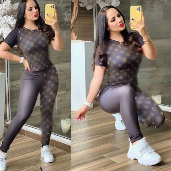 

23lvss spring new women's tracksuits casual fashion luxury suit 2 piece set designer tracksuit j2731, Gray