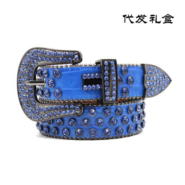 

belts adhesives belt men's inlaid with rivets handmade hip-hop punk personalized street trend belt, Black;brown