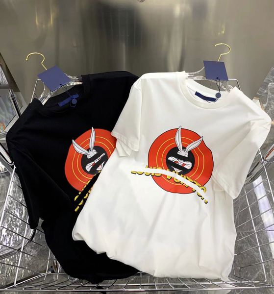 

mens womens t-shirt designer letters print t shirt 100% cotton cartoon tshirt crew neck short sleeve tees summer casual fashion clothing ap, White;black