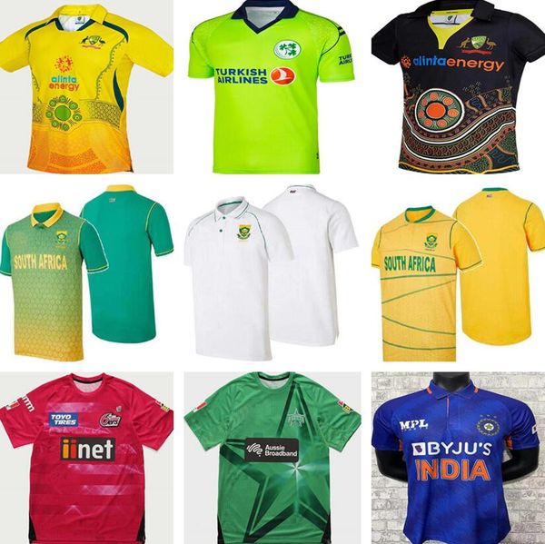 

2022 ireland cricket jersey irish india thunder brisbane heat s sydney sixers melbourne stars melbourne renegades australia rugby, White;black