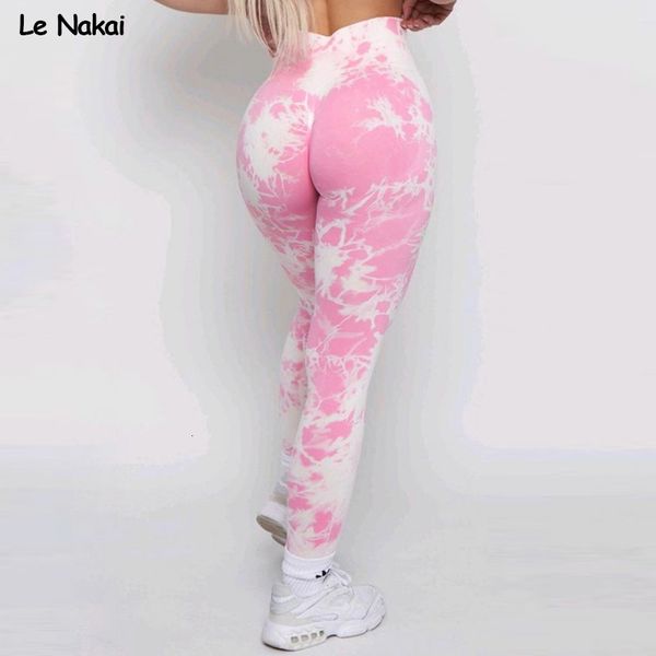 

women's leggings lightning marble scrunch butt for women gym tights tie dye seamless legging color workout clothing yoga 230217, Black