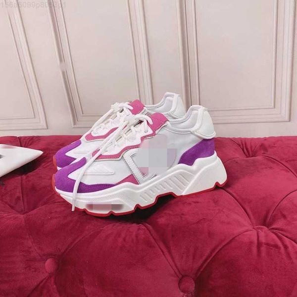 

2022 designer shoes men luxury designers sneaker women platform leather casual shoe low lace up sneakers with clear sole npjha, Red;white
