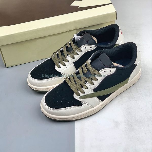 

new release basketball shoes latest traviscotts x 1 low og olive sail university red black medium olive outdoor sneakers with original box