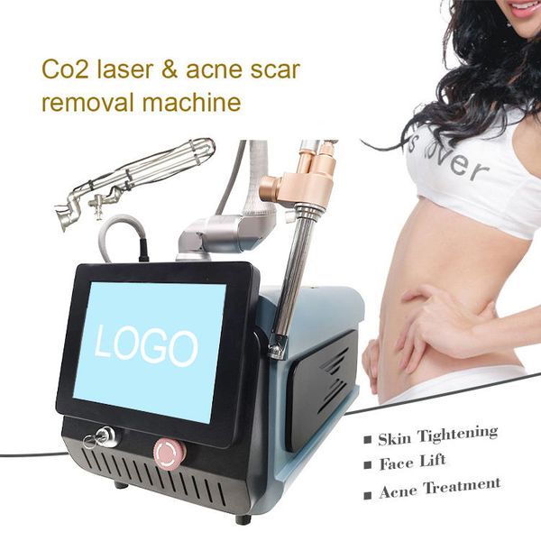

2023 co2 fractional laser machine 10600nm cosmetic skin resurfacing acne scars vaginal tightening dot matrix radio frequency skin rejuvenati, Black