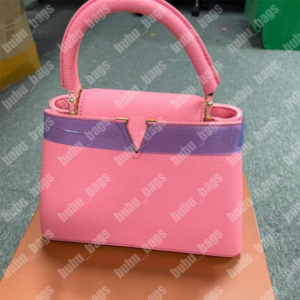 

capucines bb shoulder bags women designer genuine leather crossbody bag lady fashion handbags 15 colors luxury purses handbag