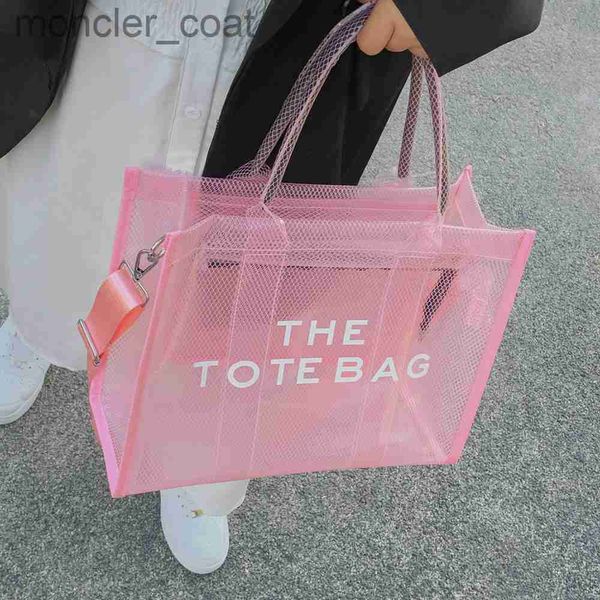 

transparent jelly bag for women 2022 clear tote beach bags luxury designer large pvc summer shoulder crossbody handbags fashion