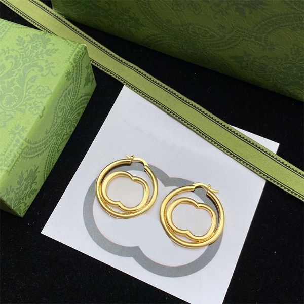 

fashion earrings popular charm designer classic simple earing for man womens 3 styles available, Golden