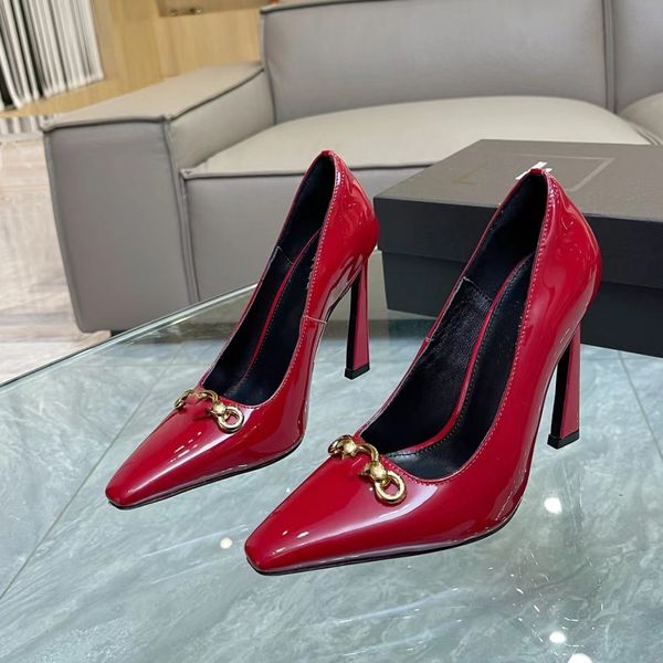

dress shoes high heel wrap toe sandals lacquer leather snake pattern luxury designer .5cm womens spring and autumn banquet party shoes 35, Black