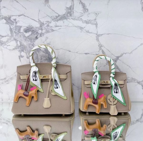 

birkin handbag designer bag woman crossbody bag purse handbag designer bag color matching layer leather high-capacity large handbags