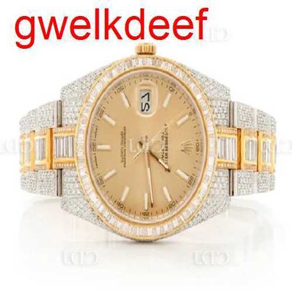 

wristwatches luxury custom bling iced out watches white gold plated moiss anite diamond watchess 5a replication mechanical hkvd, Slivery;golden