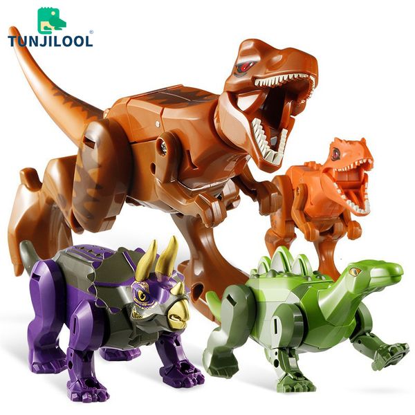 

Action Figures Transformation Dinosaur Toys Dinosaurs Warrior Mech Deformation Robot Tyrannosaurus Stegosaurus Model Toy Children Gift 230217, White