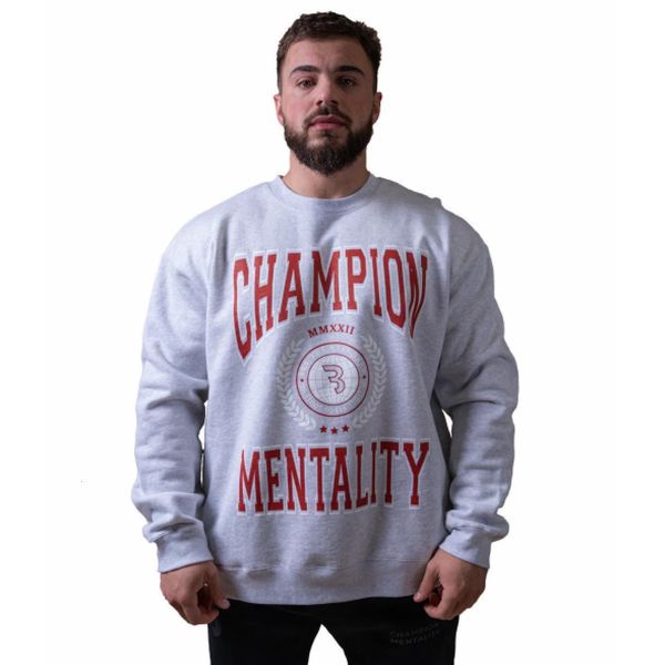 

mens hoodies sweatshirts cbum crewneck olympia collegiate crest us size oversized hoodie 230216, Black