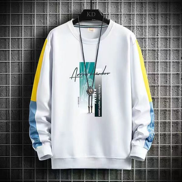 

mens hoodies sweatshirts 2012 korean fashion harajuku oneck long sleeve casual clothing spring autumn 230216, Black