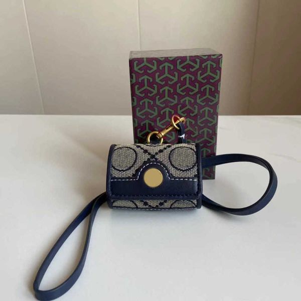 

coin purses tb designer earphone bag women earphone canvas halter neck leather cutch classic print shopping purse shoulder bags 220920, Red;black