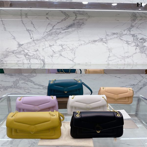 

handbags new fashion retro snakehead woman bag chain straddle small square bags