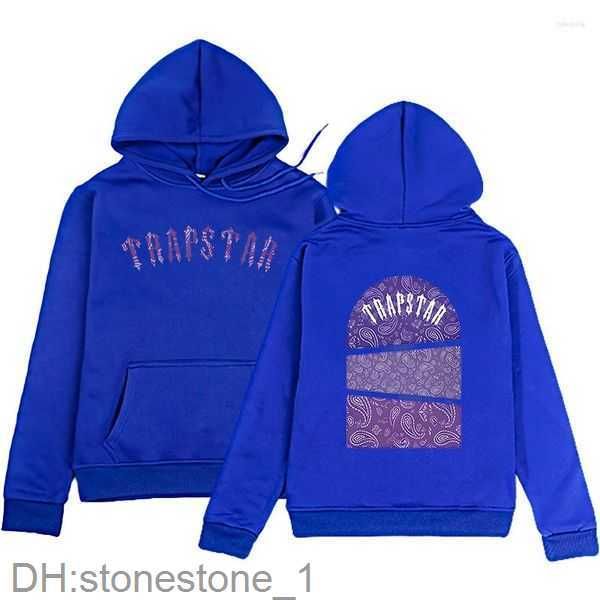 

men's hoodies trend brand sweatshirt trapstar london oversized loose fleece street hip-hop sports fashion streetwear 2cimw, Black