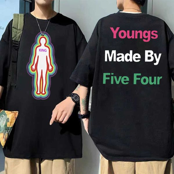 

men's t-shirts king youngs made by rive four tshirt skeleton print tshirt male oversized men women fashion hip hop creative t shirts j, White;black