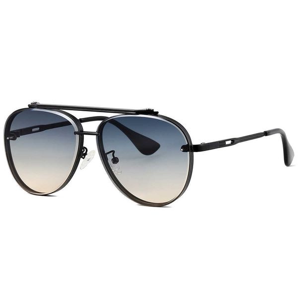 

jackjad 2021 fashion cool mach six style gradient metal pilot sunglasses women vintage ins brand design sun glasses shades 2a167, White;black