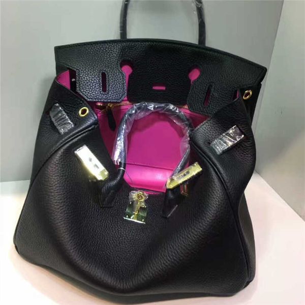

women's bag 2023 trend luxury designer layer matching cowhide bag for women 50%off black white purses handbag