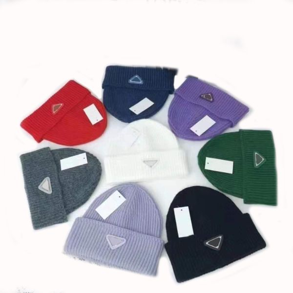 

fashion designer beanie mens knitted hat winter fall warm luxurious casquette ladies leisure with letter casual fluffy designer hats for wom, Blue;gray