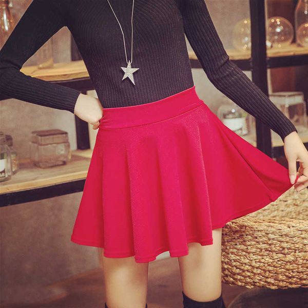 

2023 new summer women's style korean fashion girl mini elastic pleated for female jyf brand skirt, Black
