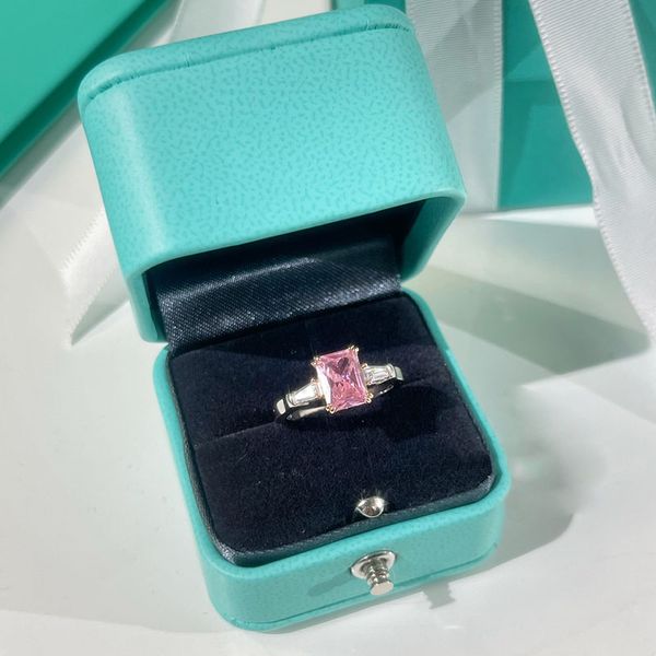 

designers ring fashion women charm jewely light luxury designer women's court retro emerald rings opening diamond gold plating styles n, Silver