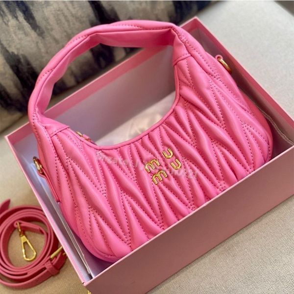 

satin mini designer handbags bags undrarm wander hobo clutch holding handbar miu shoulder bag luxury retro wallet leather banquet tote tvqm