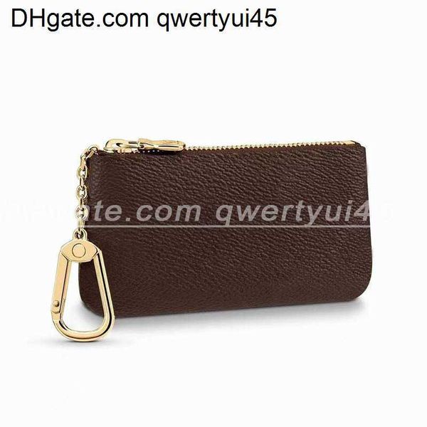 

qwertyui45 qwertyui45 coin purses womens men women key wallets designer fashion coin purse card holder genuine leather zipper bag accessoire, Red;black