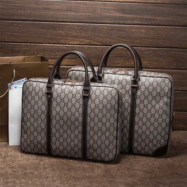 

business commuter men's handbag new men's bag large capacity printed contrast briefcase sling single shoulder crossbody bag