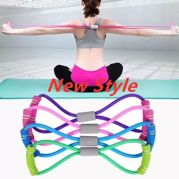 

dhl 8-shaped rally tpe yoga gel fitness resistance chest rubber fitness rope exercise muscle band exercise dilator elastic new fy7033