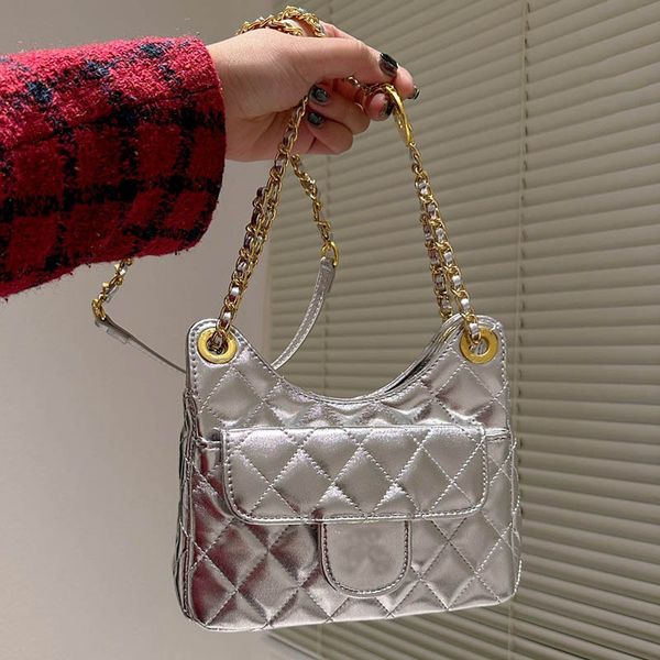 

gold silver badges women shoulder oxhorn bag classic versatile crossbody designer bag shopping outdoor luxurys handbag coin purse clutch mul