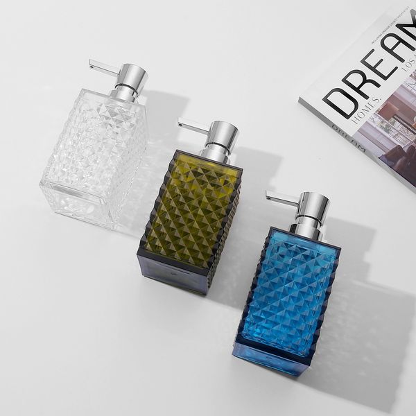 

320ml bath tools bottles wholesale liquid soap dispenser bathroom bottle acrylic press pump container of shampoo lotions shower gel