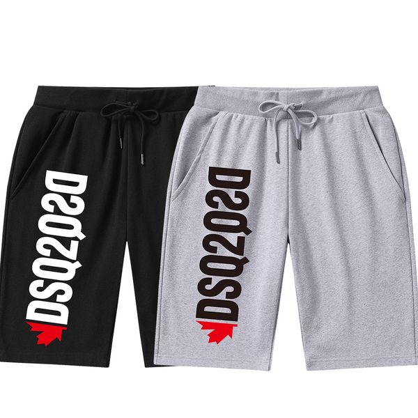 

dsqicond2 shorts new cotton casual shorts men's dsq2 straight 5-inch pants large men's print ic775, White;black