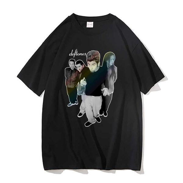 

men's t-shirts rare deftones vintage graphic printed t shirt men's heavy metal tshirt man cotton tees men women alternative rap me, White;black