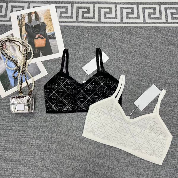 

shiny rhinestone tees women breathable crop r short tees summer party fashion vest, White