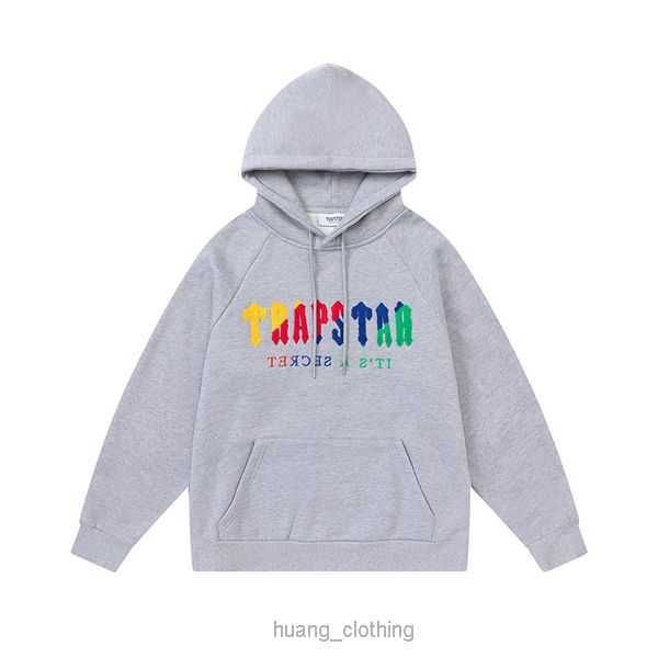 

tracksuit trapstar brand printed sportswear men warm hoodie size s-xl 15, Black
