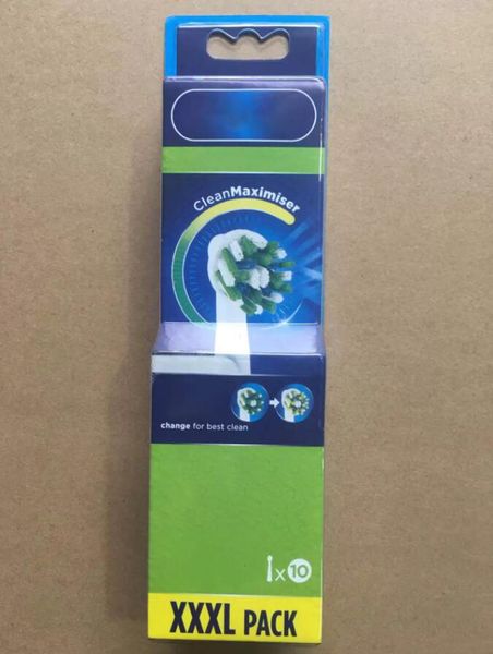 

eb50rb-10 replacement heads for electric toothbrush head 10pcs per pack oral hygiene cleaning black/white color
