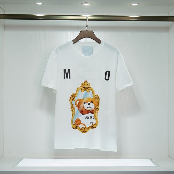 

2023 designer men's t-shirts summer new lettering casual couple cotton t-shirt comfortable fashion hip-hop letters short sleeves, White;black
