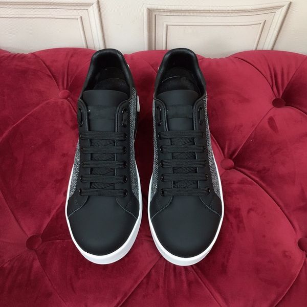 

brand calfskin custom sneakers shoes with contrasting men outdoor trainers discount comfort platform skateboard walking eu38-46, Black