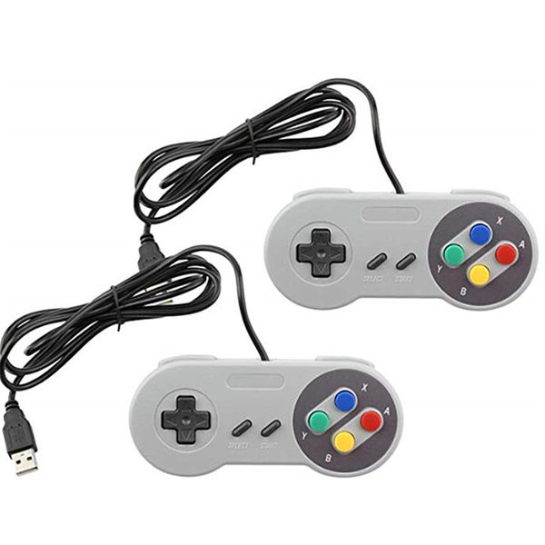 

classic usb controller pc controllers gamepad joypad joystick replacement for super nintendo sfc for snes nes tablet windows mac dhl