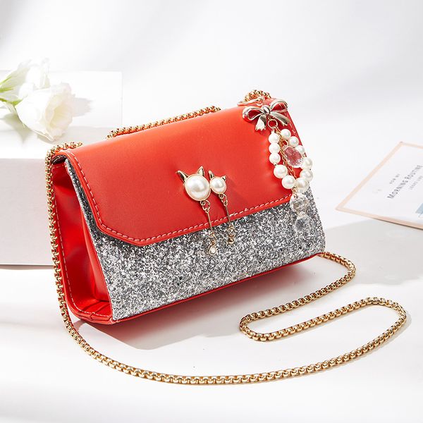 

hbp outdoor shoulder bag cross body versatile sequin fashion chain womens bag