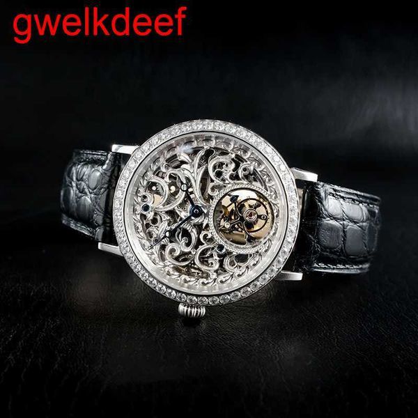 

wristwatches luxury custom bling iced out watches white gold plated moiss anite diamond watchess 5a replication mechanical 4n61, Slivery;golden