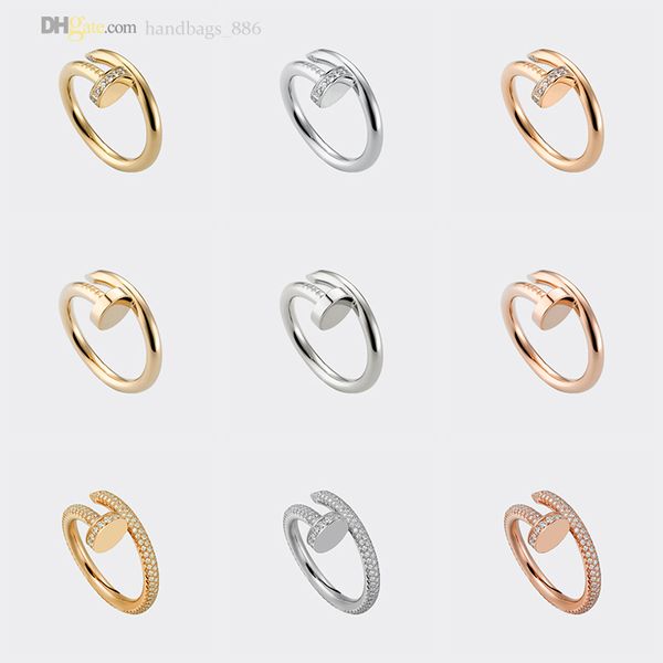 

nail ring designer ring for women/men carti rings diamond band luxury jewelry titanium steel gold-plated never fade not allergic gold/silver