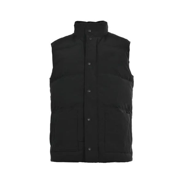 

men's vests designer vests jacket from canadian goose waistcoat feather material loose coat graphite gray black and white blue fashion, Black;white