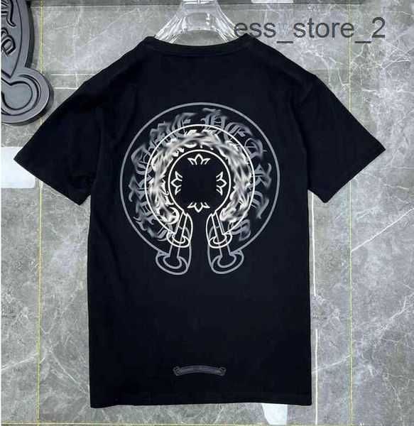 

luxury classic mens t shirt fashion ch brand letter sanskrit cross pattern sweater t-shirts designers pullover cotton tshirts woman 8 t3i4, White;black