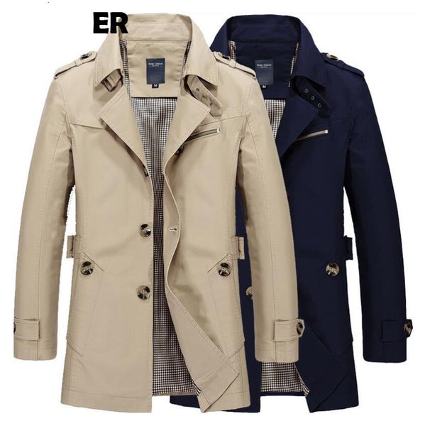 

men s jackets mens business jacket fashion autumn men long cotton windbreaker overcoat male casual winter trench outwear coat 230217, Black;brown