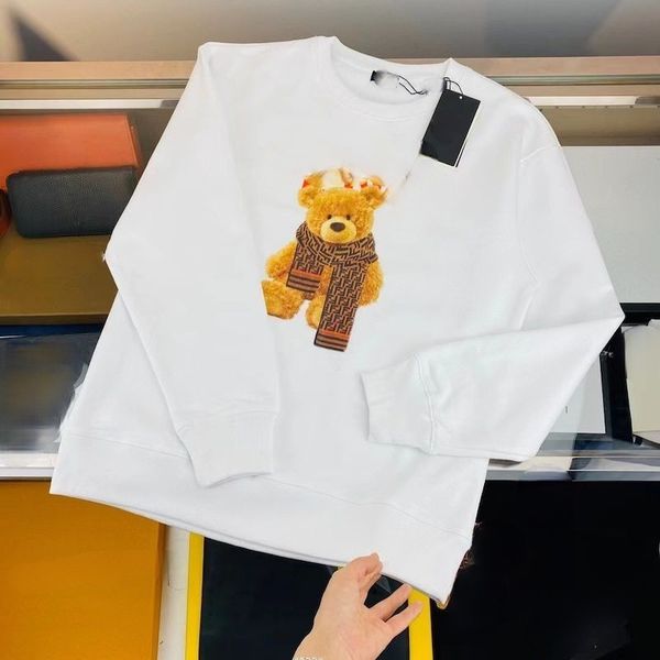 

designer hoodie sweatshirt hoodies coat autumn and winter letter printing clothing loose crew neck sweater jacket pullover, Black