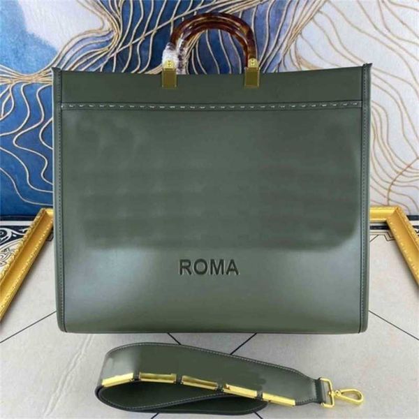 

designer fend bag women bags sunshine handbag ff tote shopping cowhide leather removable shoulder strap 35/41cm large capacity zc