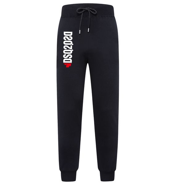 

dsq2 pants men's spring leisure sports guards pants loose fashion leggings knitted cropped pants versatile, Black