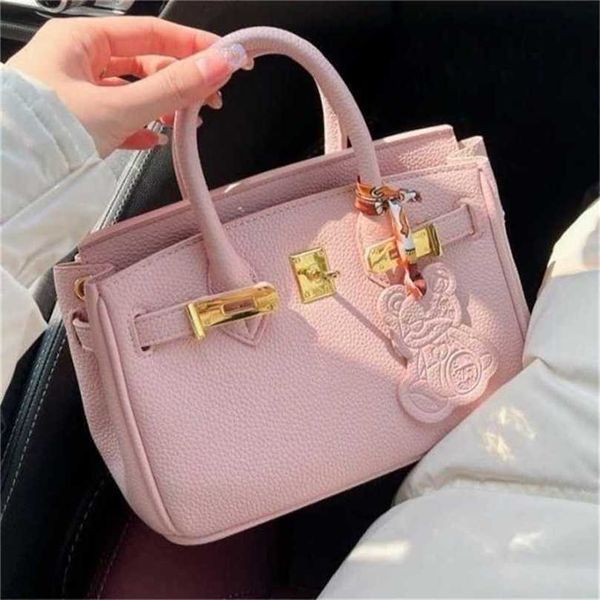 

leather herme bags birkin women bag women's handbag 2022 advanced sense one shoulder bag versatile crossbody bag